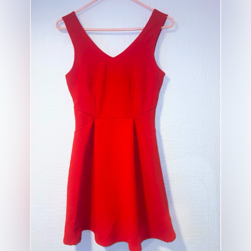 Monteau Vibrant Red Mini Dress